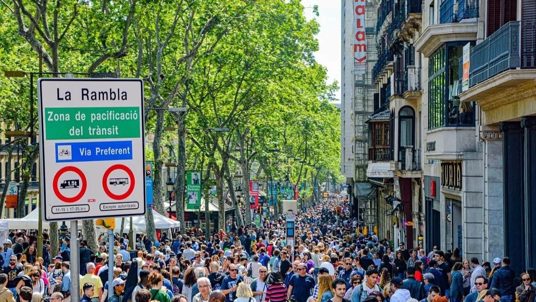 La Rambla à Barcelone
