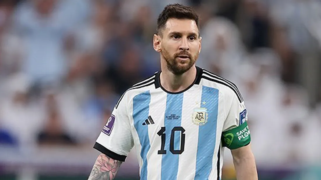 Lionel Messi durant la Coupe du monde de football 2022.