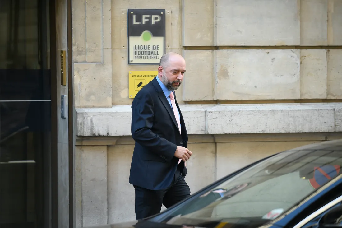 Gérard Lopez devant la LFP à Paris