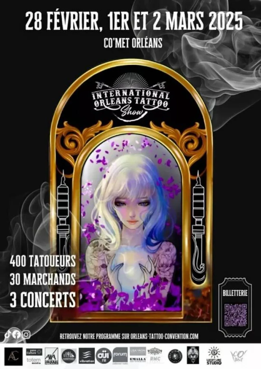 La troisième édition de l’Orléans Tattoo Show se tiendra du 28 février au 2 mars à CO'Met.