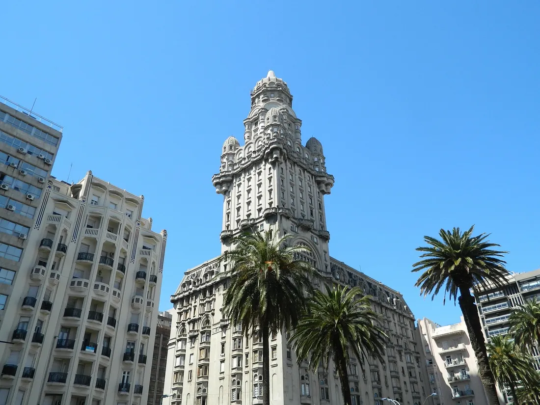 La palais " Salvo" à Montevideo, la capitale de l'Uruguay.