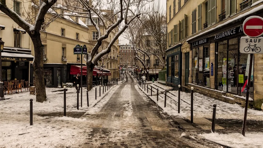 Paris neige