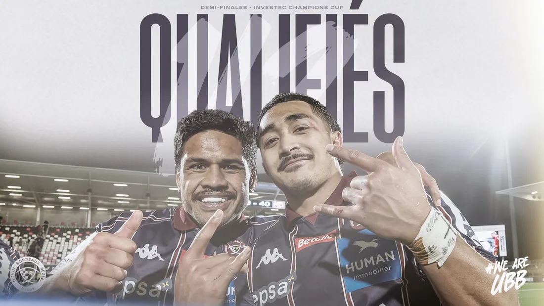 L'UBB est qualifiée en demi-finale de Champions Cup