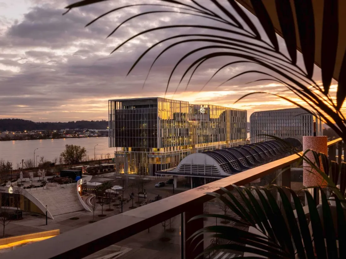 La vue sur la Garonne depuis le restaurant Rivamour