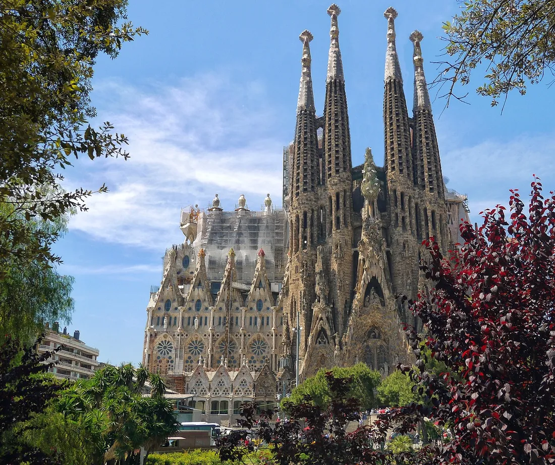 L'église de la Sagrada Familiarisas à Barcelone.