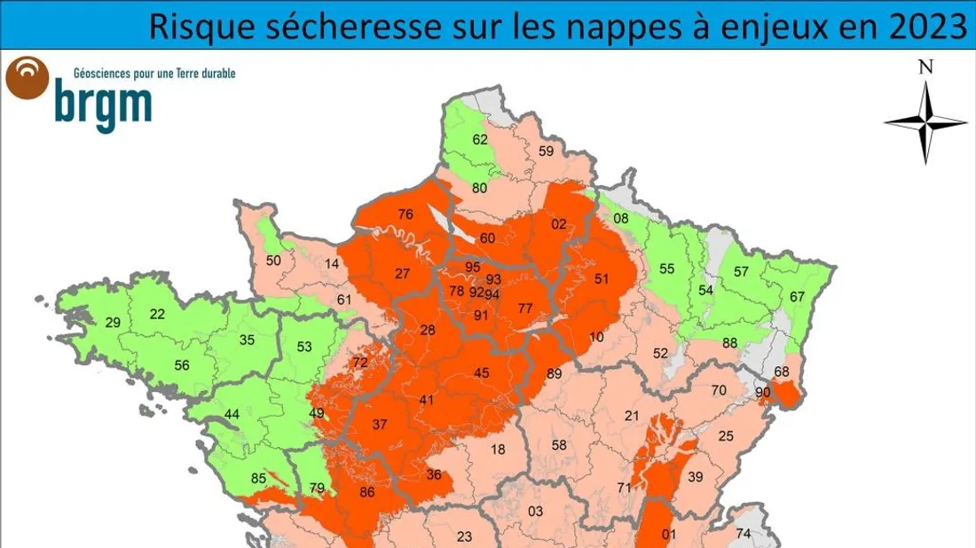 Le risque sécheresse est fort dans une grande partie de la France.
