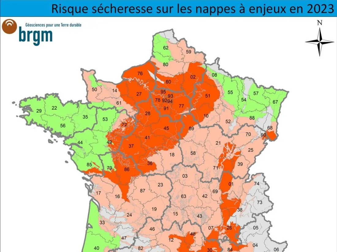 Le risque sécheresse est fort dans une grande partie de la France.