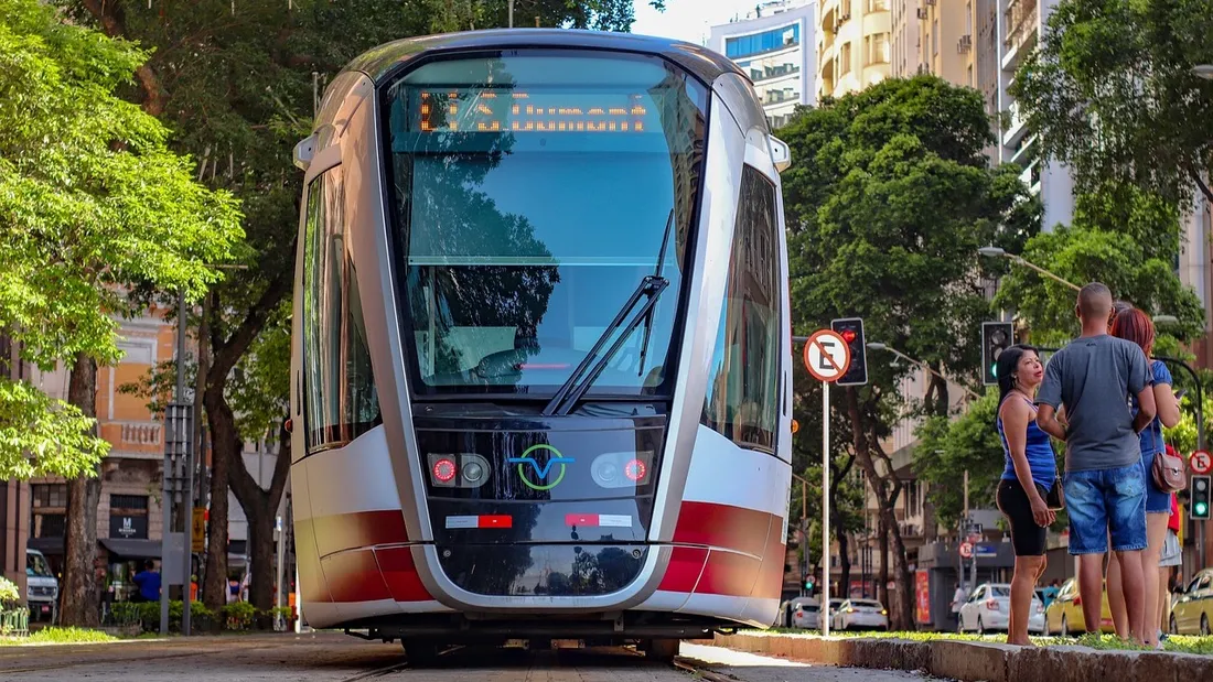 Le tramway à Rio de Janeiro.