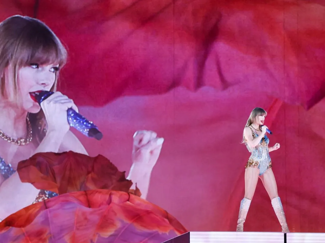 Taylor Swift lors de son The Eras Tour en Australie en février 2024.