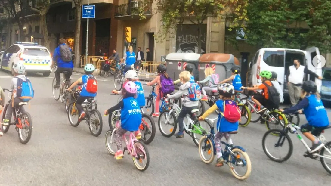 Enfants à vélo