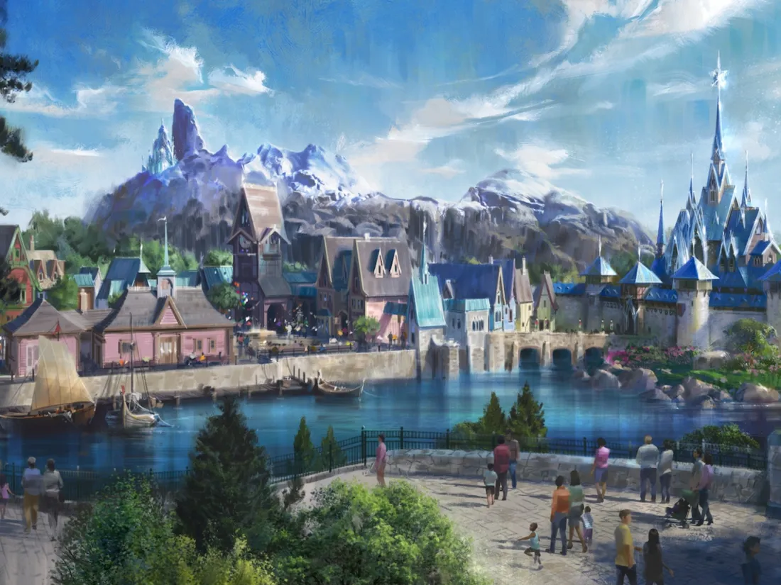 Zone thématique La Reine des Neiges à Disney