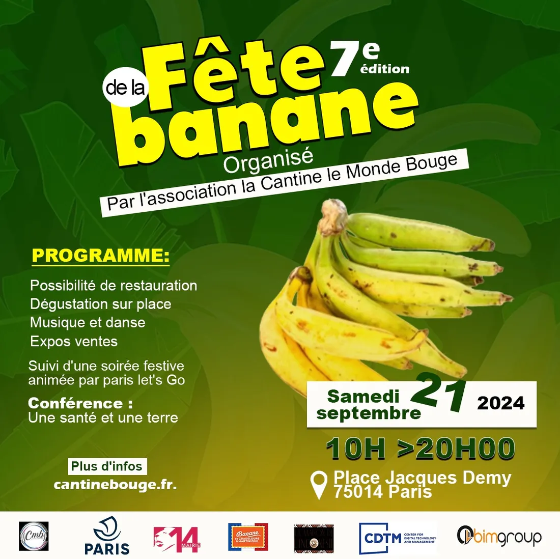 La fete de la banane est de retour a Paris le 21 septembre