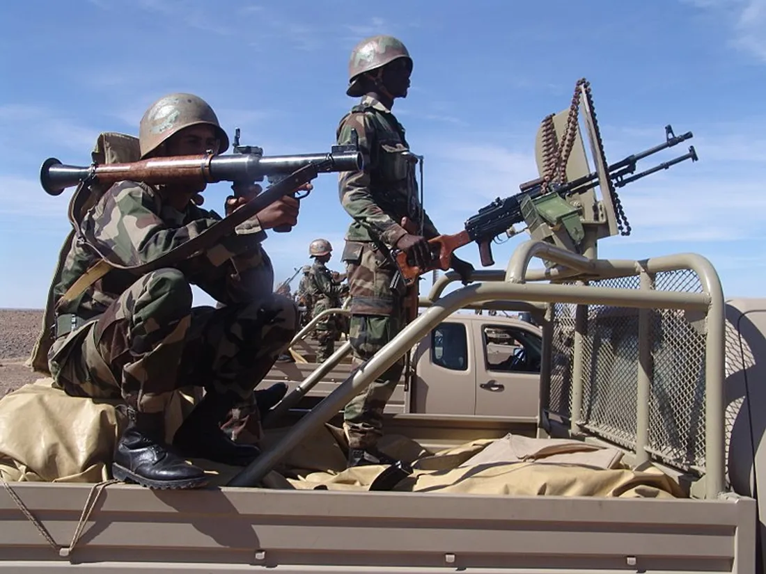 Des soldats maliens