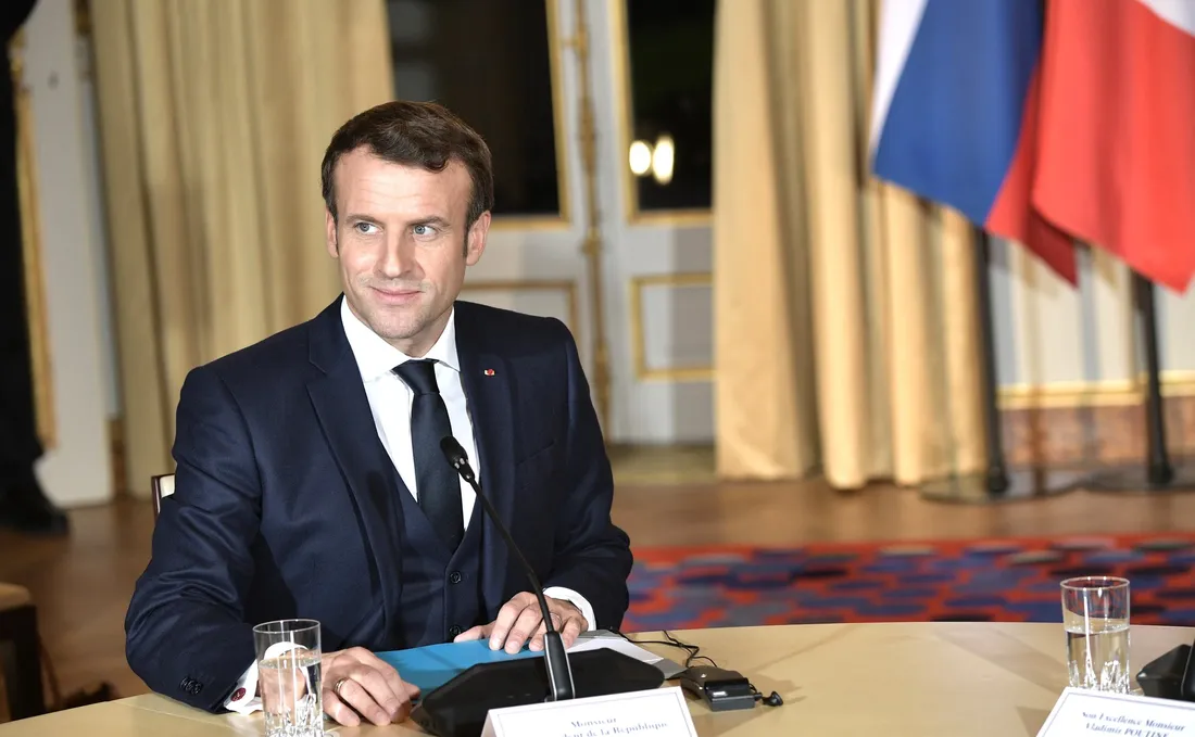 Le président français Emmanuel Macron 