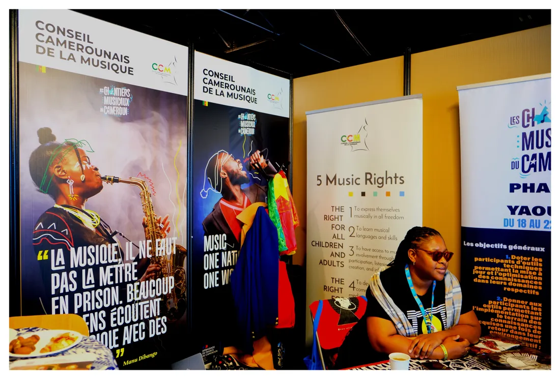 Eve Ndumbe, stand du Conseil Camerounais de la Musique