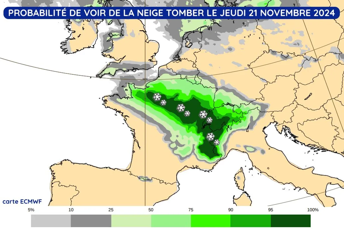 La météo s'annonce glaciale ces prochains jours en France 