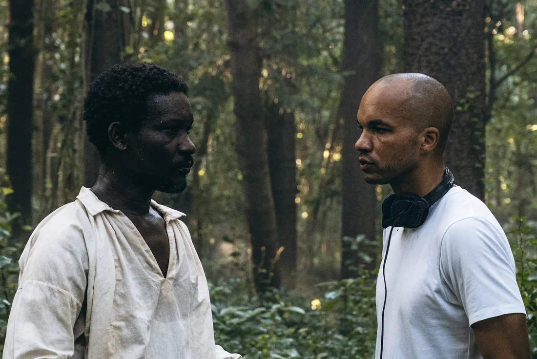 L'acteur sénégalais  Ibrahima Mbaye et le réalisateur franco-béninois Simon Moutaïrou 