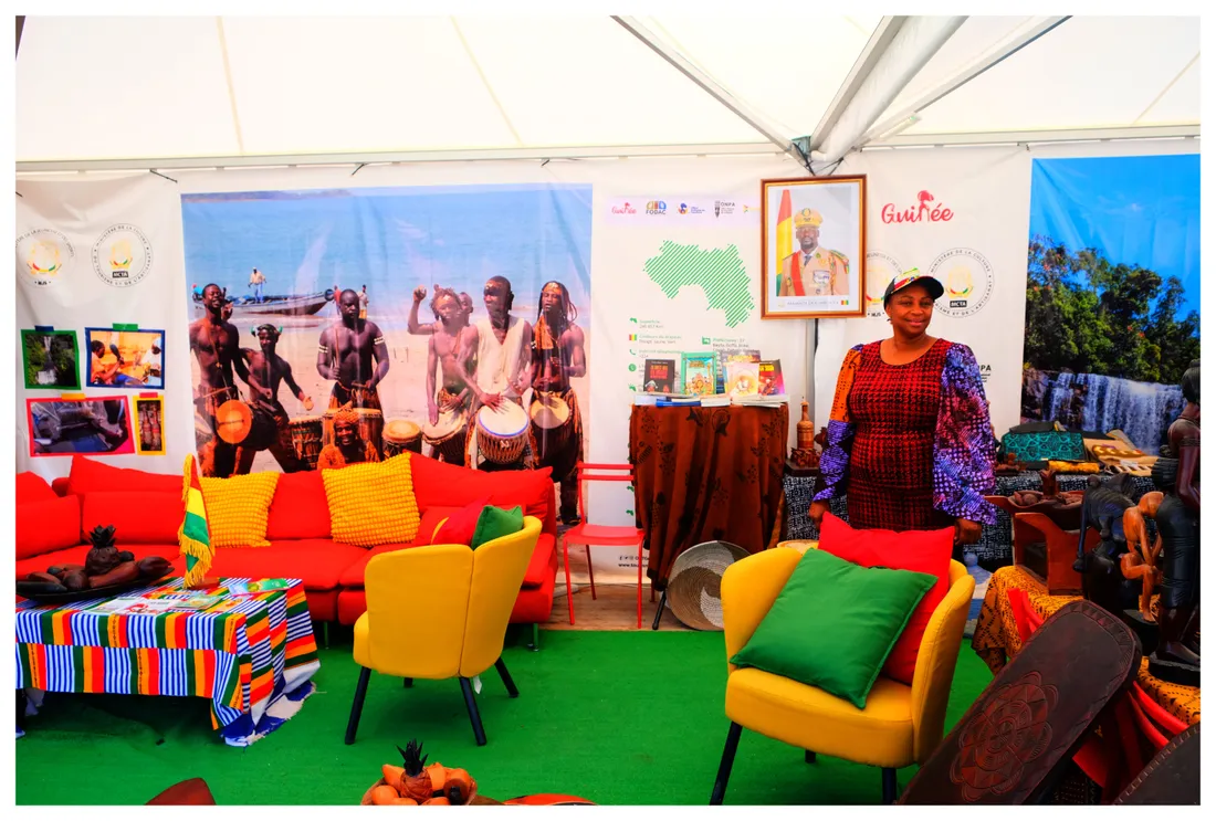 Le stand de la Guinée à la Station Afrique