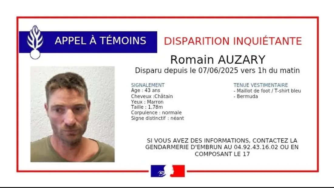 La Gendarmerie des Hautes-Alpes a lancé un appel à témoin. 