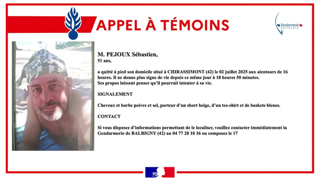 Appel à témoins chirassimont 