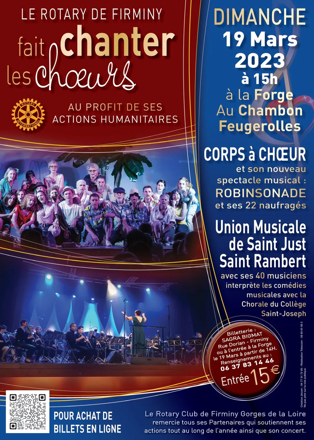 Concert Rotary au Chambon-Feugerolles
