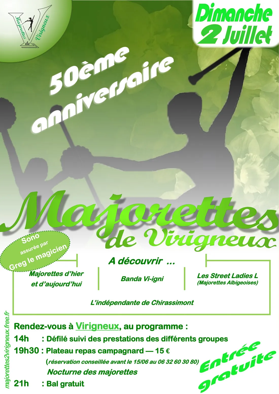 50ème anniversaire ds majorettes de Virigneux