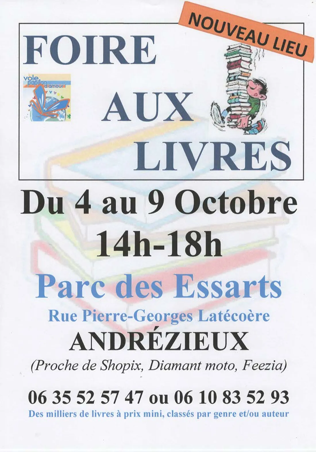 Foire aux livres à Andrézieux-Bouthéon