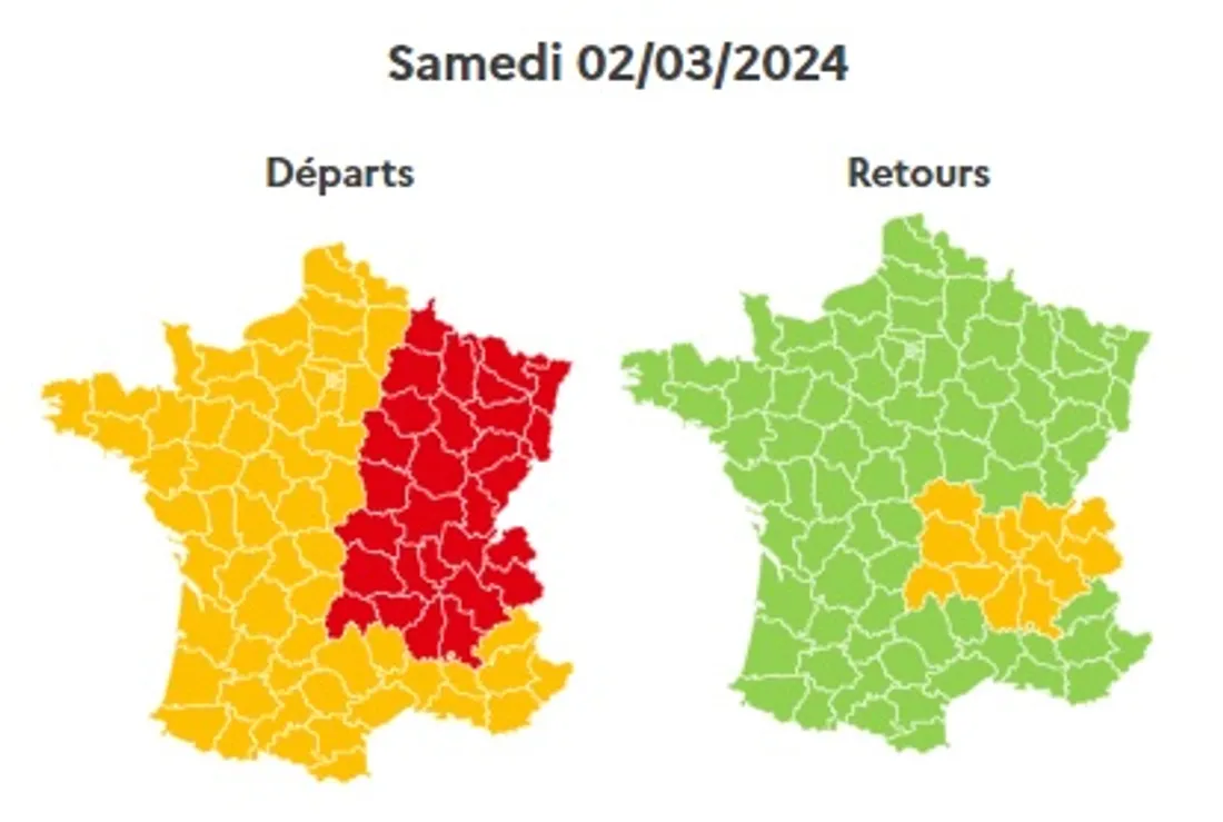 Les prévisions de ce samedi 2 mars 2024.