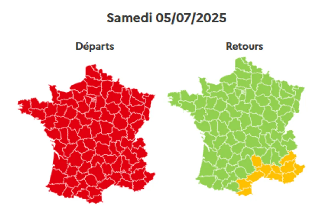 Les prévisions de samedi.