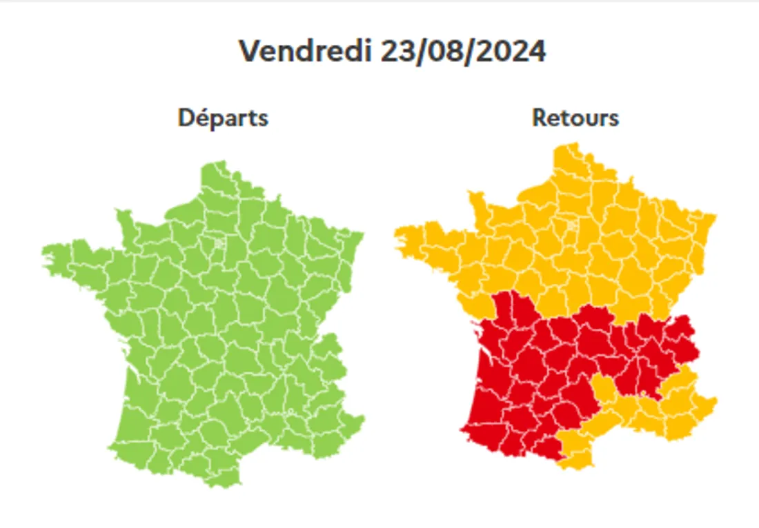 Les prévisions de vendredi.