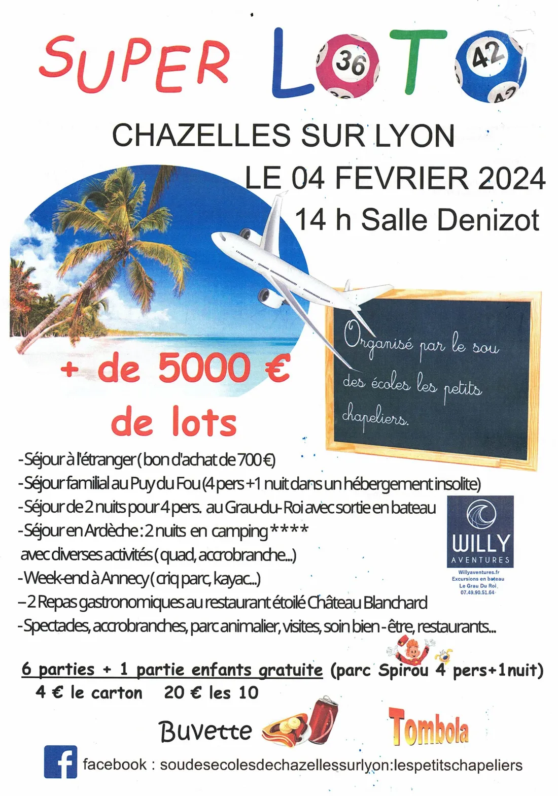 Loto du sou des écoles publiques de Chazelles-sur-Lyon