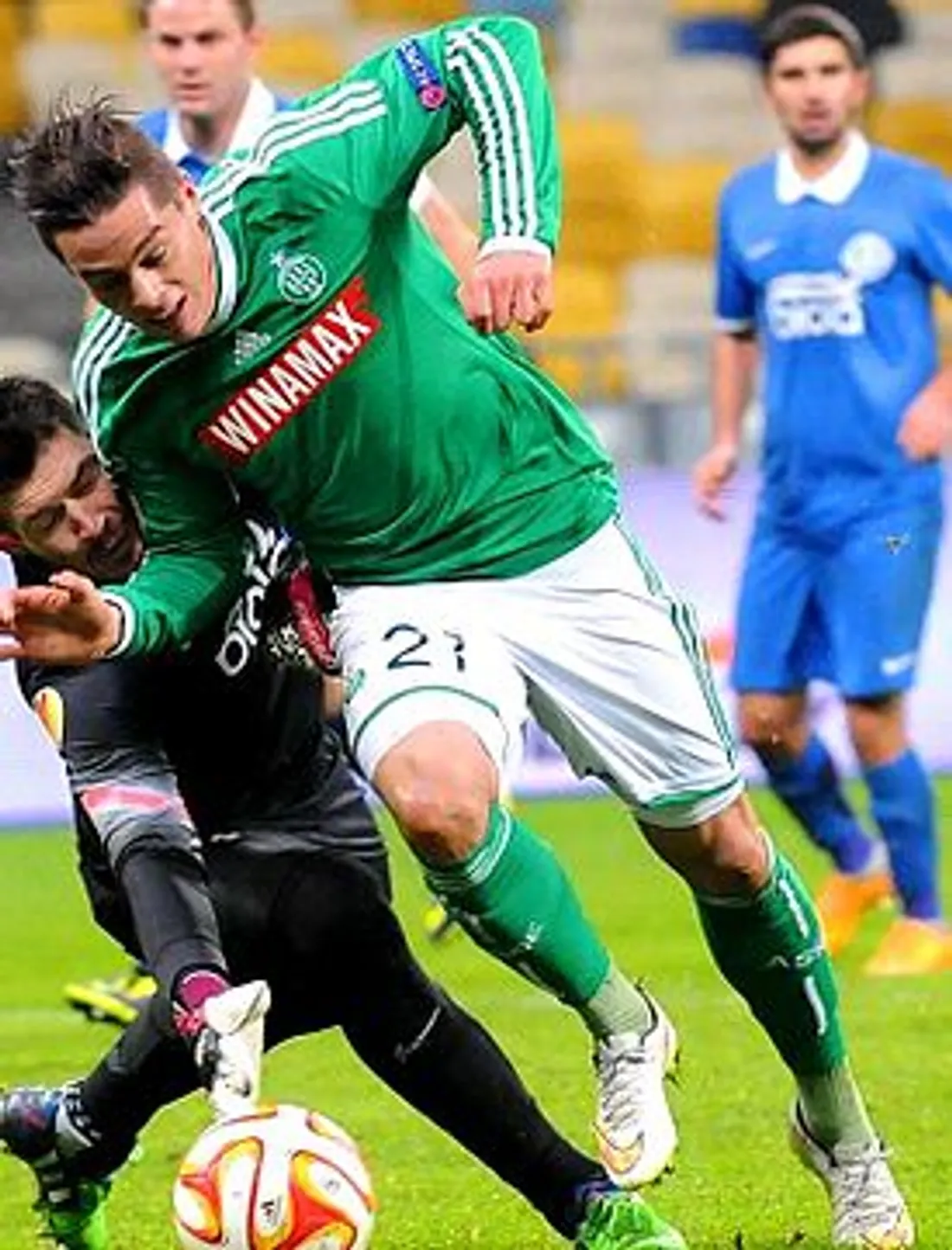 Romain Hamouma avec l'ASSE