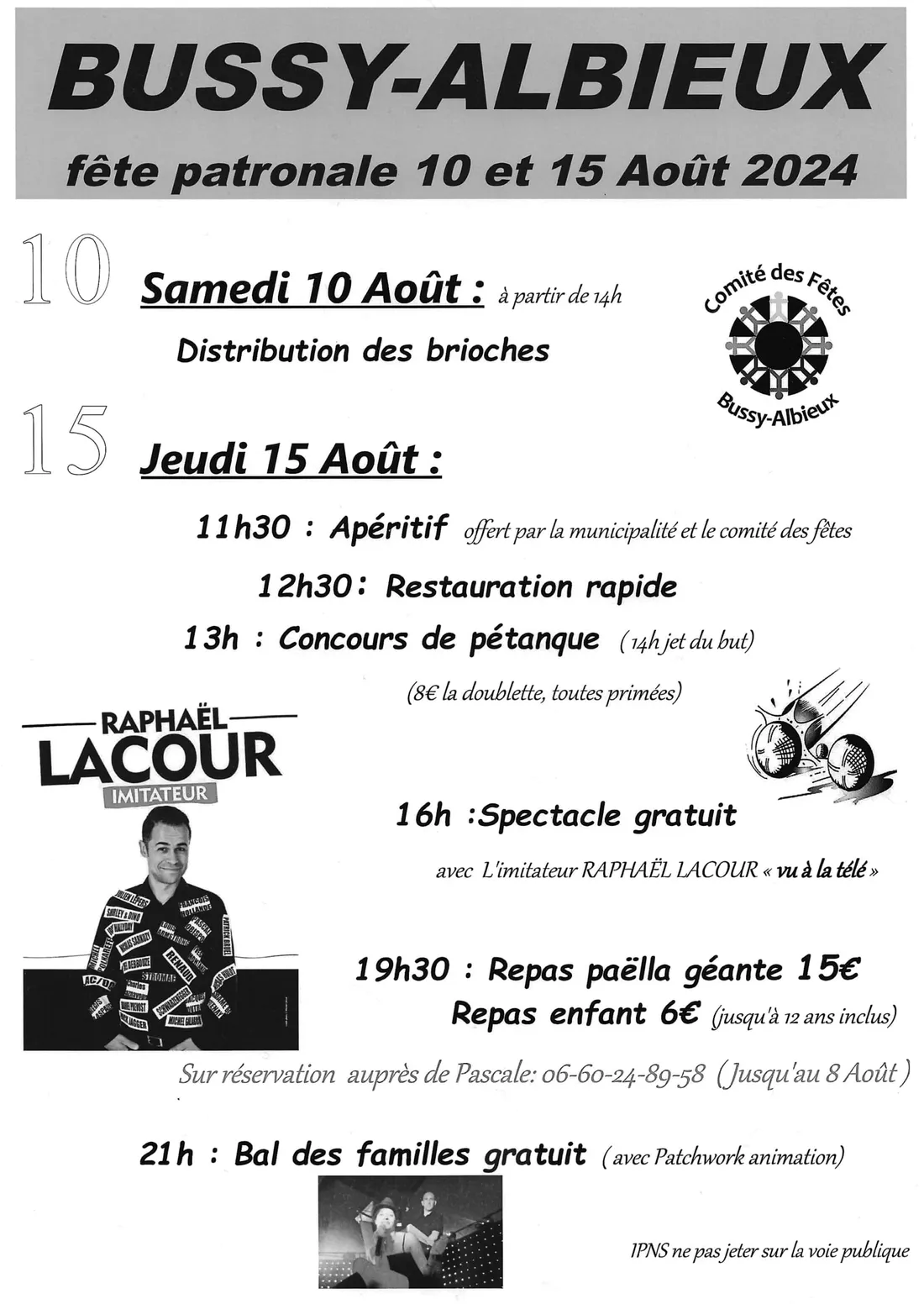 Fête patronale à Bussy-Albieux