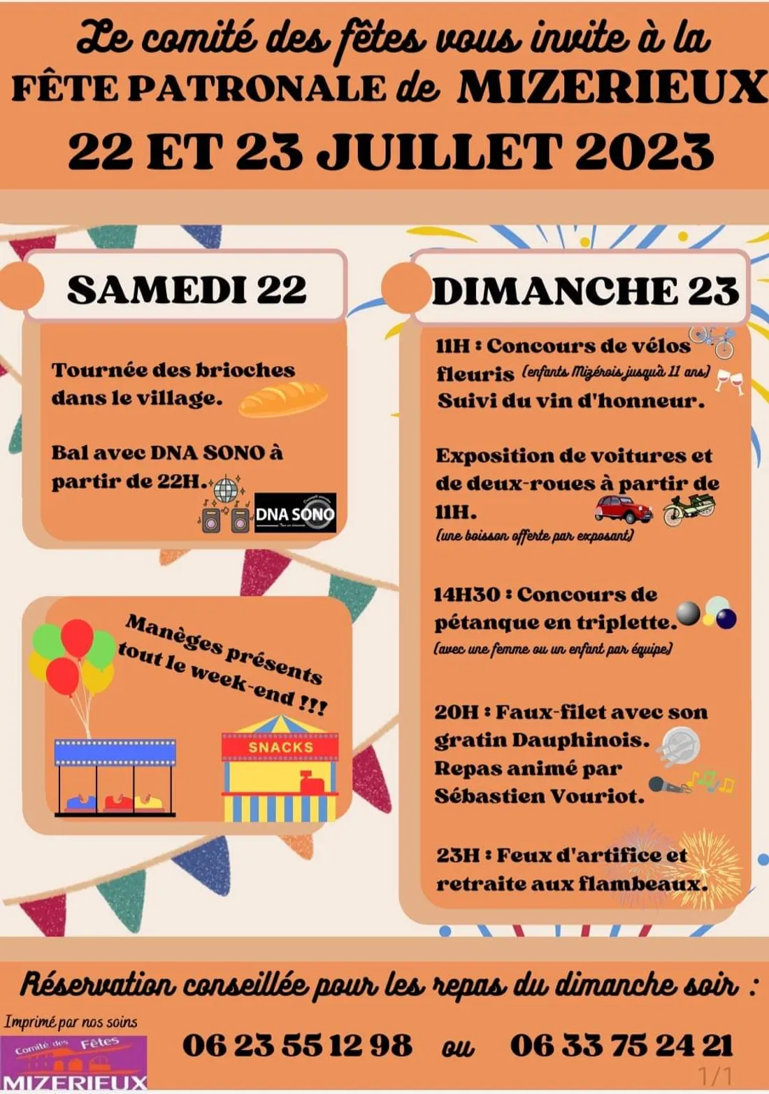 Fête patronale de Mizérieux