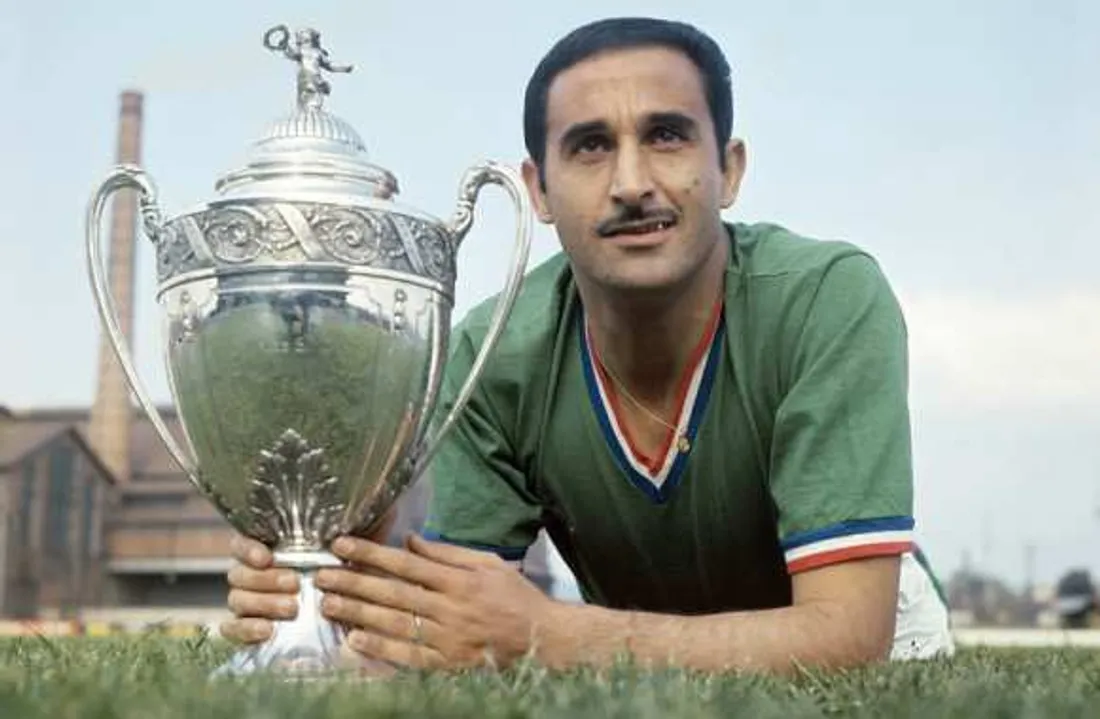 Rachid Mekhloufi vainqueur de la Coupe de France 1968