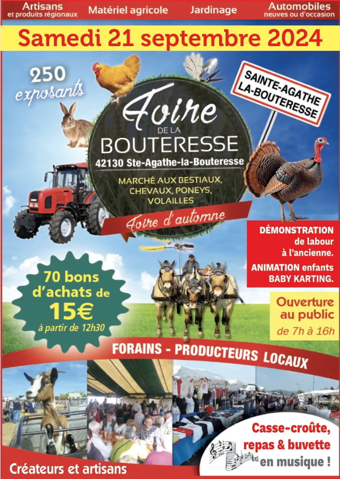 Foire de la Bouteresse à Ste Agathe-la-Bouteresse