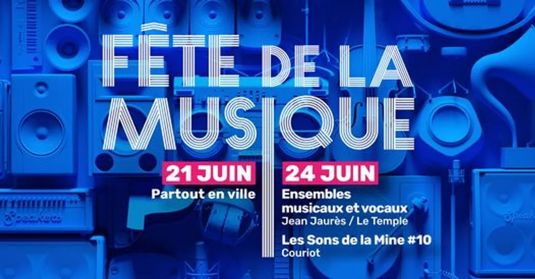 Affiche Fête de la musique Saint-Etienne 2023