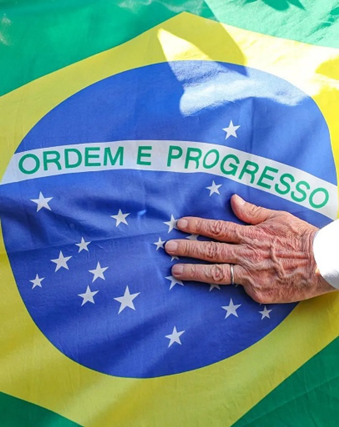 Drapeaux brésilien élection présidentielle