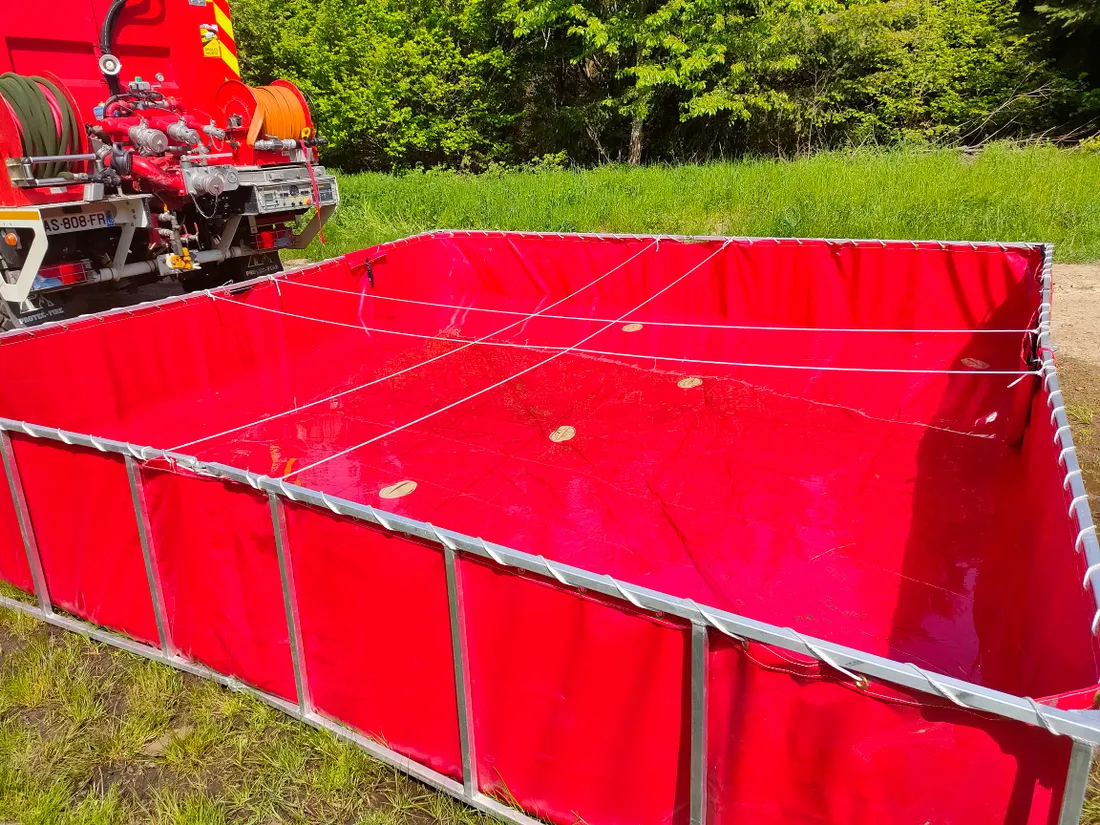 Une "piscine" des pompiers pour alimenter les camions en eau