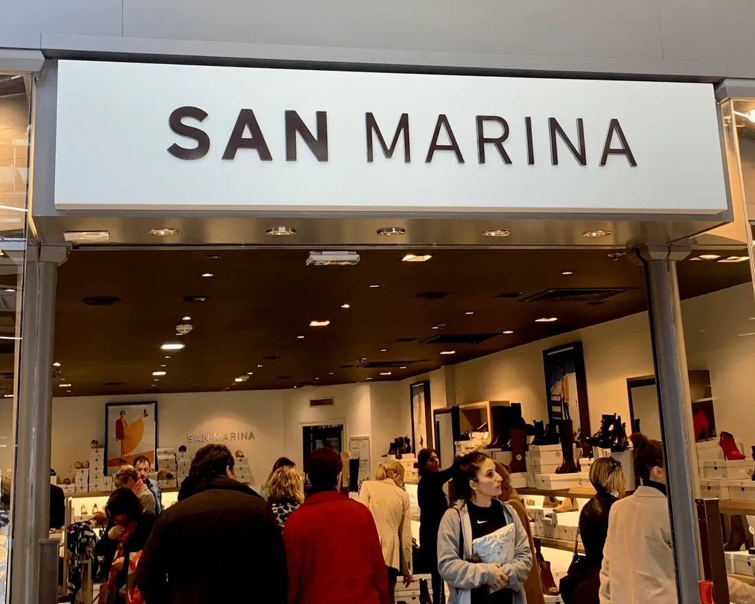 Un magasin San Marina