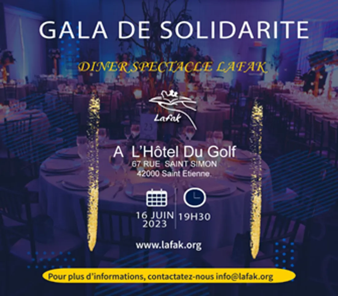 Table ronde et gala de solidarité de Lafak à St-Etienne