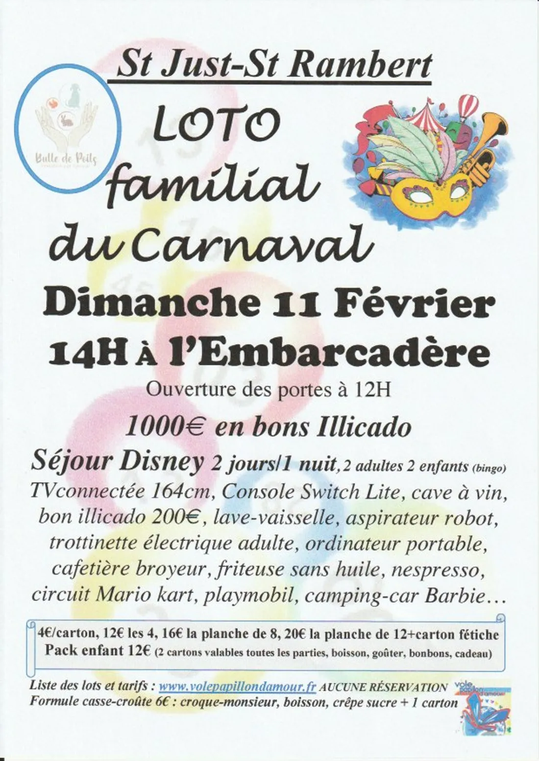 Loto du Carnaval à St-Just-St-Rambert