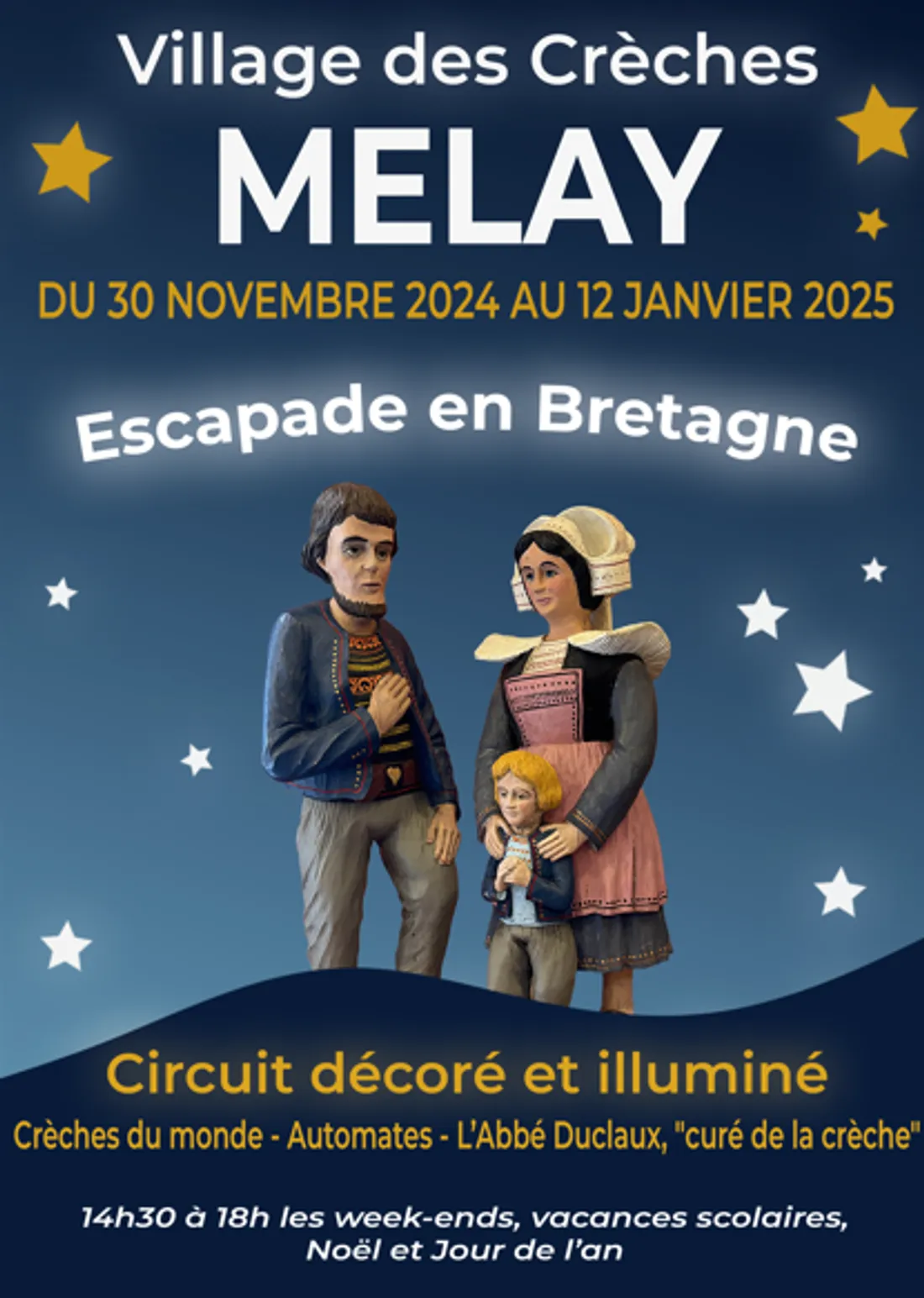 Melay, village des crèches "Escapade en Bretagne"