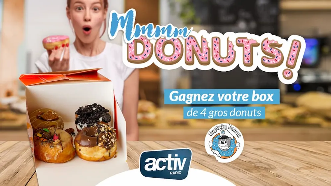 Jeu antenne - Mmmm Donuts gagnez votre box de 4 gros donuts