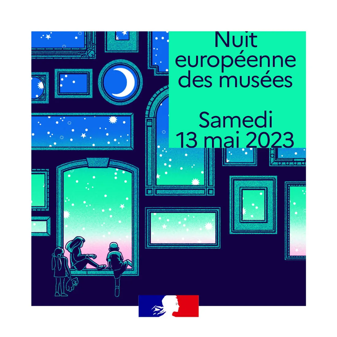 Affiche 2023 Nuit européenne des musées
