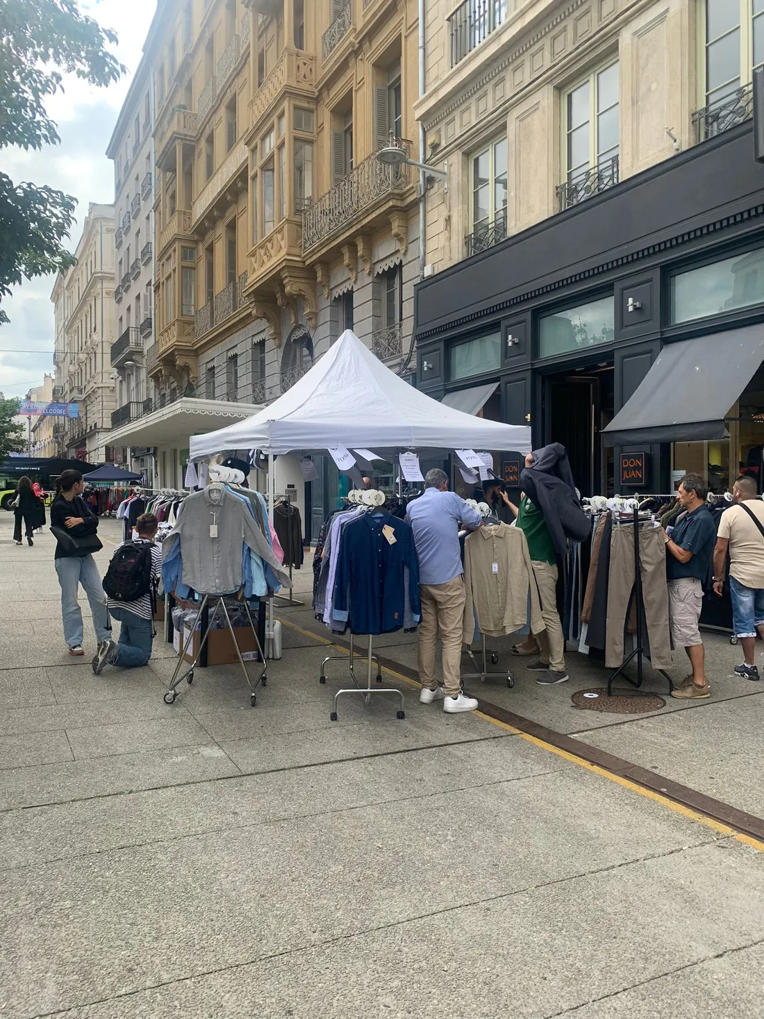 La braderie de Saint-Etienne.