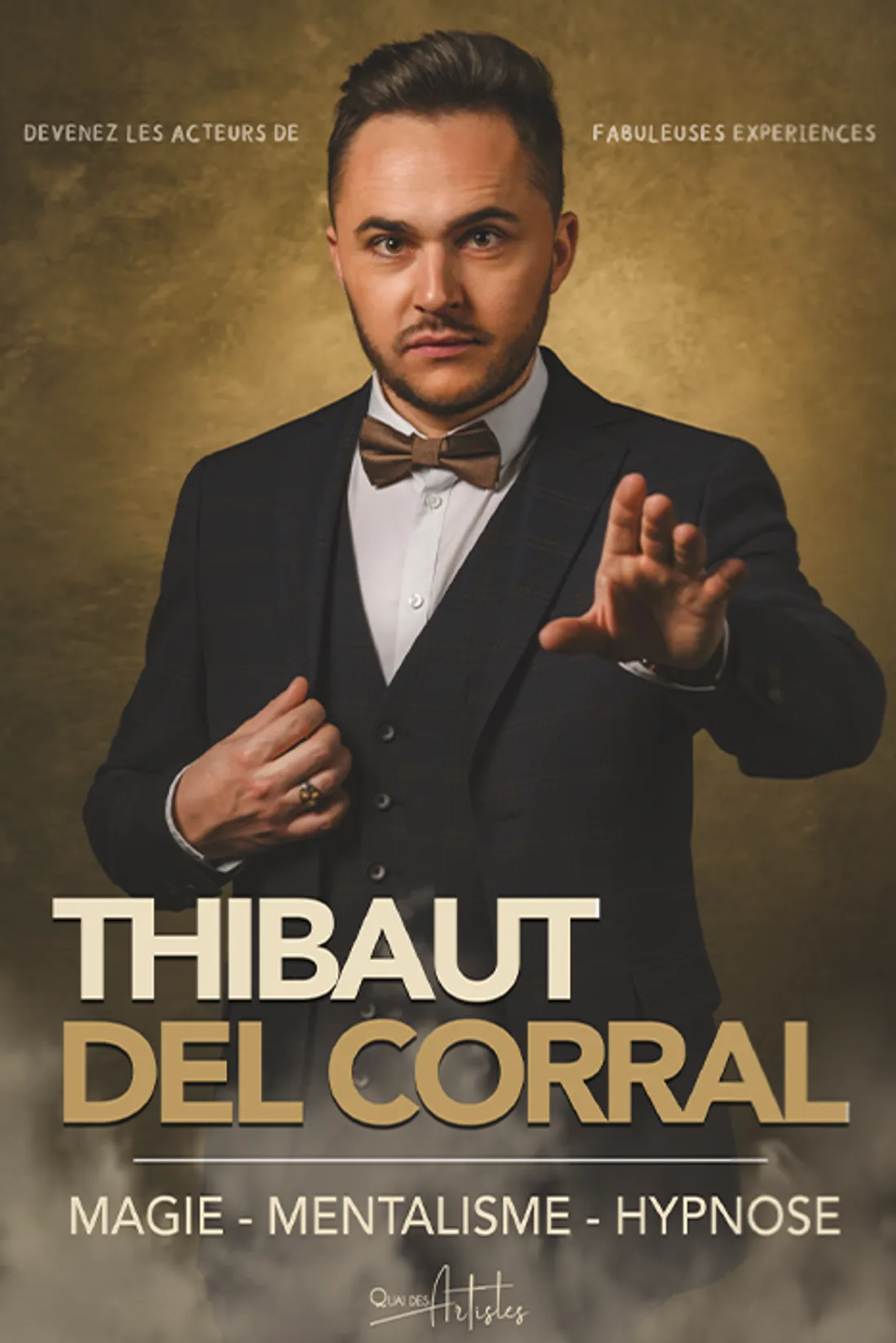 Nouveau spectacle de mentalisme avec Thibaut Del Corral au Quai des Artistes à Montbrison