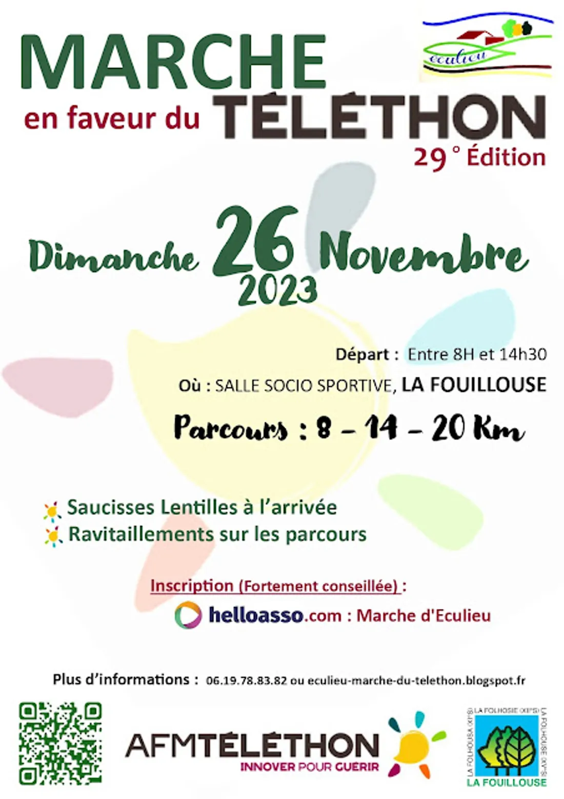 Marche en faveur du Téléthon à La Fouillouse