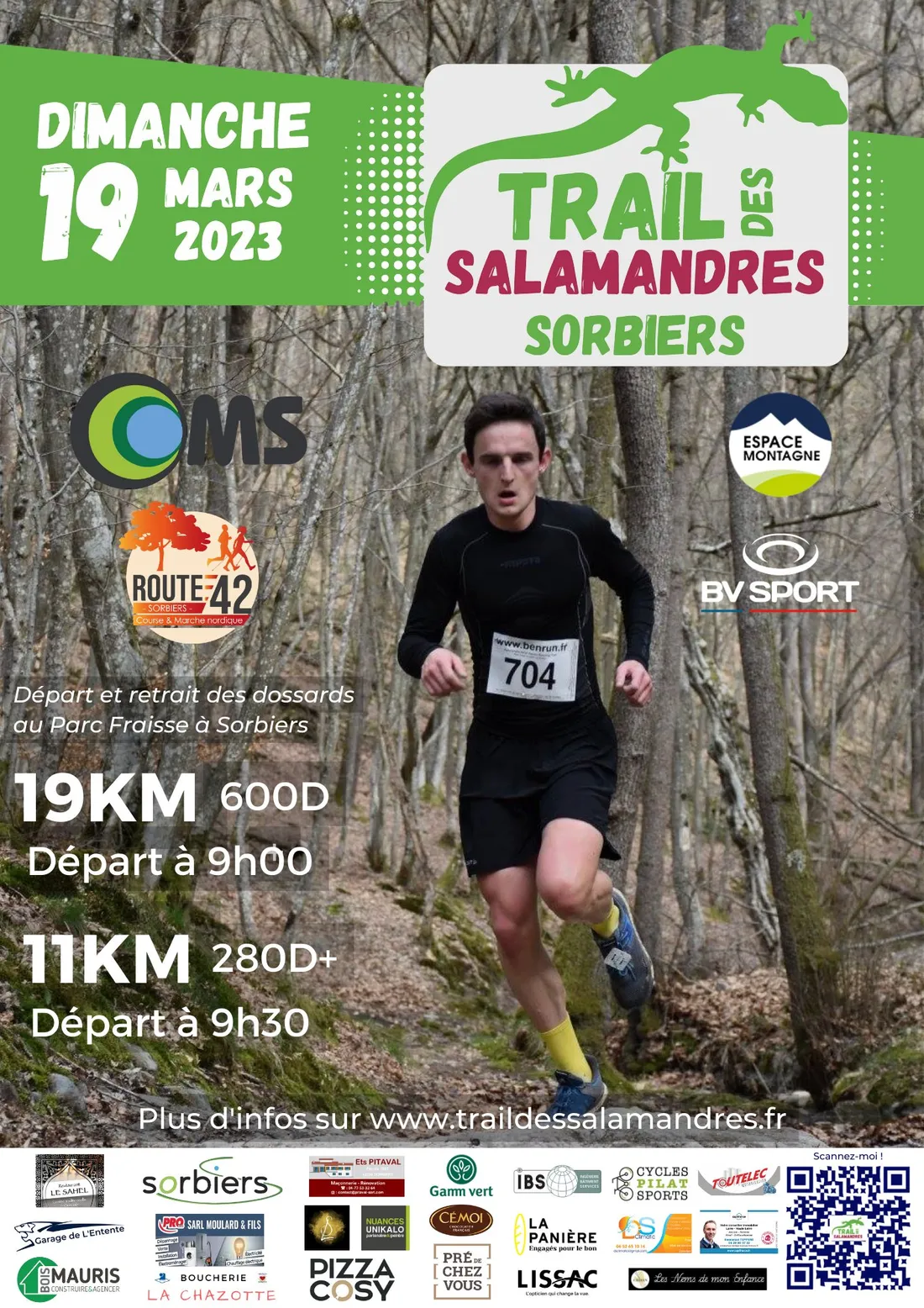 Trail des Salamandres à Sorbiers