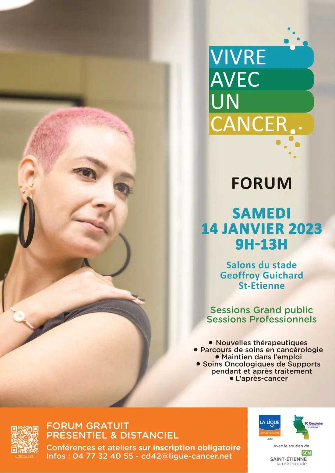 Forum "Vivre avec un cancer" au stade Geoffroy Guichard à St-Etienne